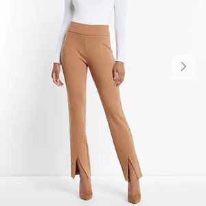 NWT Express Columnist High Waisted Front Vent Straight Pant